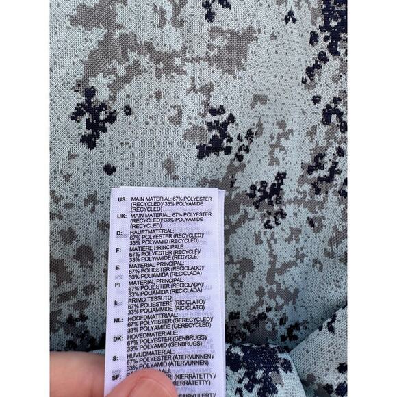 Adidas Burst Jacquard Golf Polo Light Blue Medium NWT - Picture 10 of 12